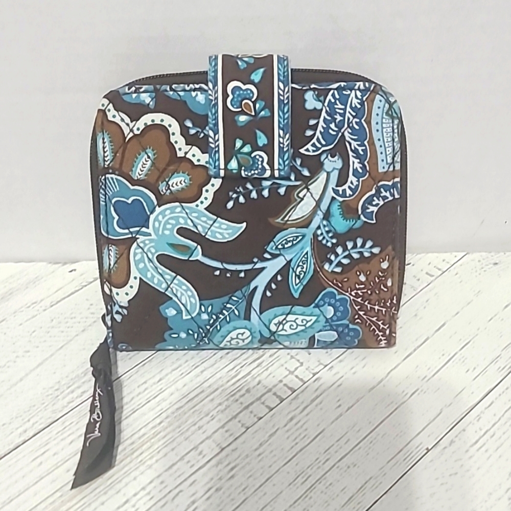 Vera Bradley Java Blue Wallet